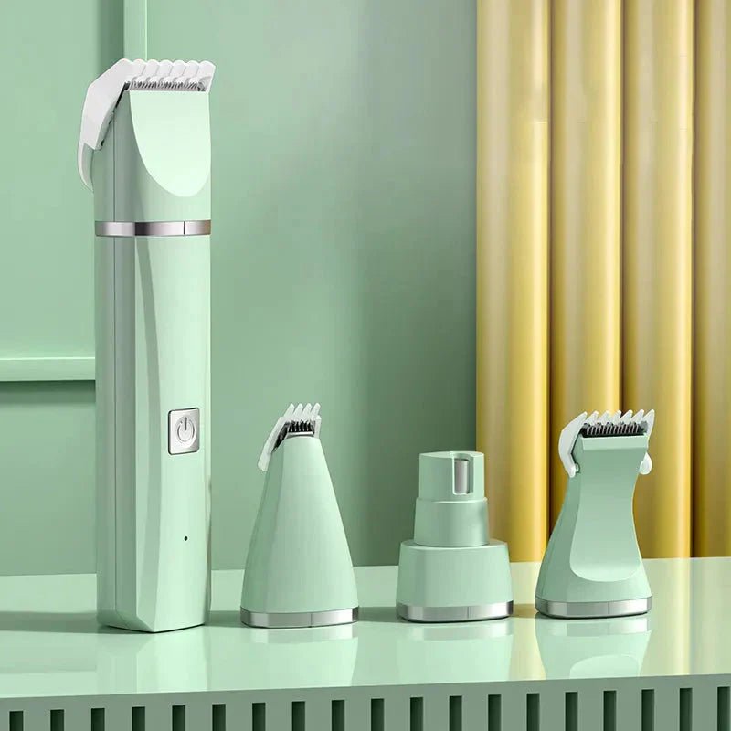 4 in 1 Electric Pet Grooming Kit - Hair Trimmer, Clippers, Nail Grinder for Cats & Dogs - FurrrBabies & More! -