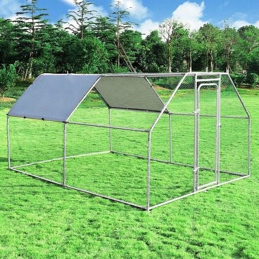9.5 x 12.5 Feet Large Walk In Chicken Coop Run House - FurrrBabies & More! - Chicken Coops