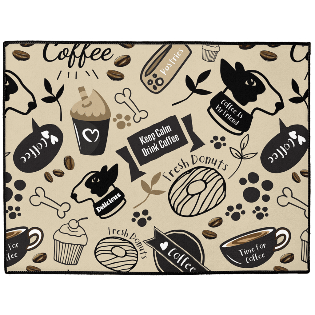 Caffeinated Canine Dog Mat - FurrrBabies & More! - dog mat