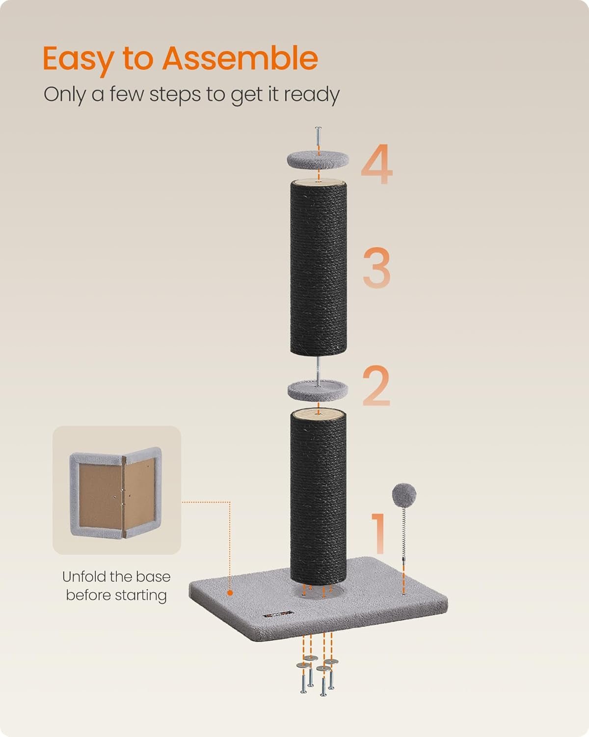 Cat Scratching Post Sisal - FurrrBabies & More! - 7445016762789