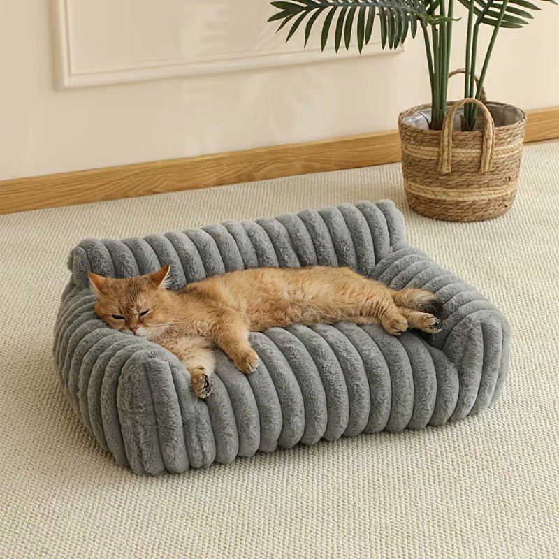 Cat Sofa Bed Soft - FurrrBabies & More! - 7445026721783