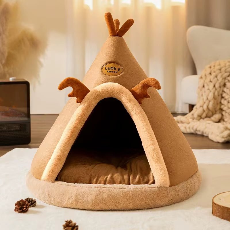 CozyPaws Tent Nest – All - Season Hideaway Bed for Dogs and Cats - FurrrBabies & More! - 313032638609