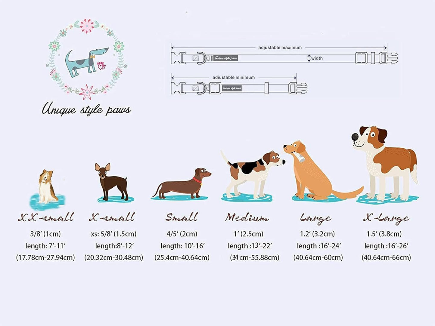 Dog Collar, Pet Collar Dog Bowtie Gift for Girl or Boy Dogs, Christmas Gingerbread Man Adjustable Dog Collar for X - Small Dogs - FurrrBabies & More! - 313089666617