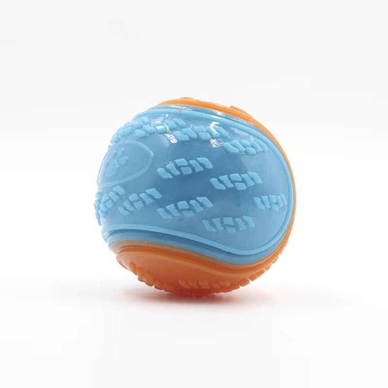 Dogs Interactive Toys Soft TPR Toys for Dog Pet Teeth Cleaning Bite Resistance Squeaky Dog Ball Toy - FurrrBabies & More! - 711181840063Dog toys