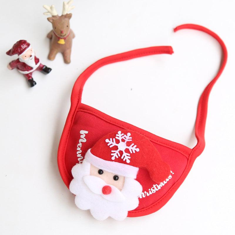 Festive Pet Christmas Hat And Saliva Towel Set - Perfect For Your Furry Friends! - FurrrBabies & More! - Dog Clothing & Accessories