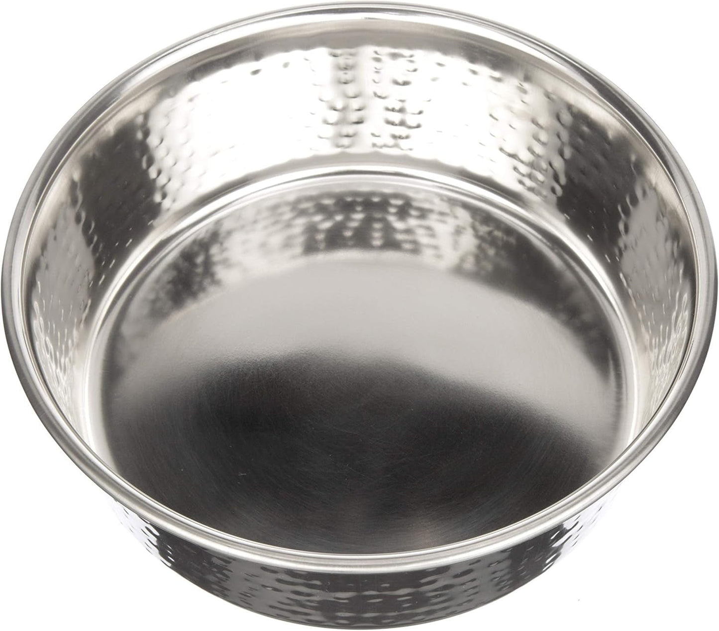 Hammered Decorative Designer Bowls - Luxury Style Premium Dog and Cat Dishes (Large, Stainless) - FurrrBabies & More! - 7445021634620