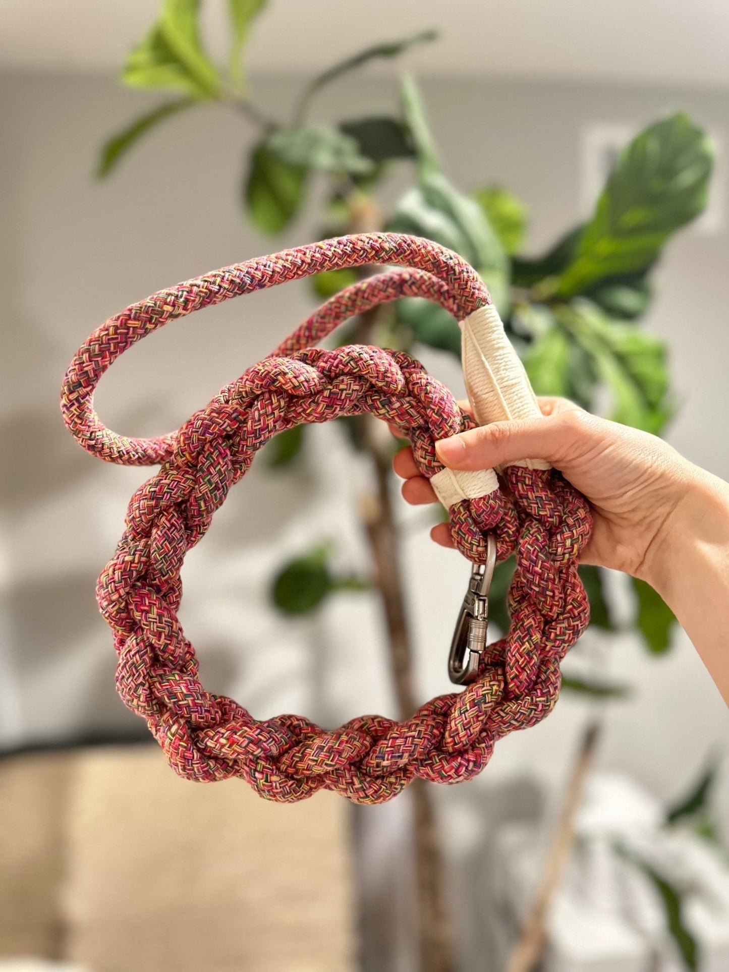 New: Handcrafted Rose Ember Dog Leash | Sustainable | Stylish - FurrrBabies & More! - 732262403960Dog Leash