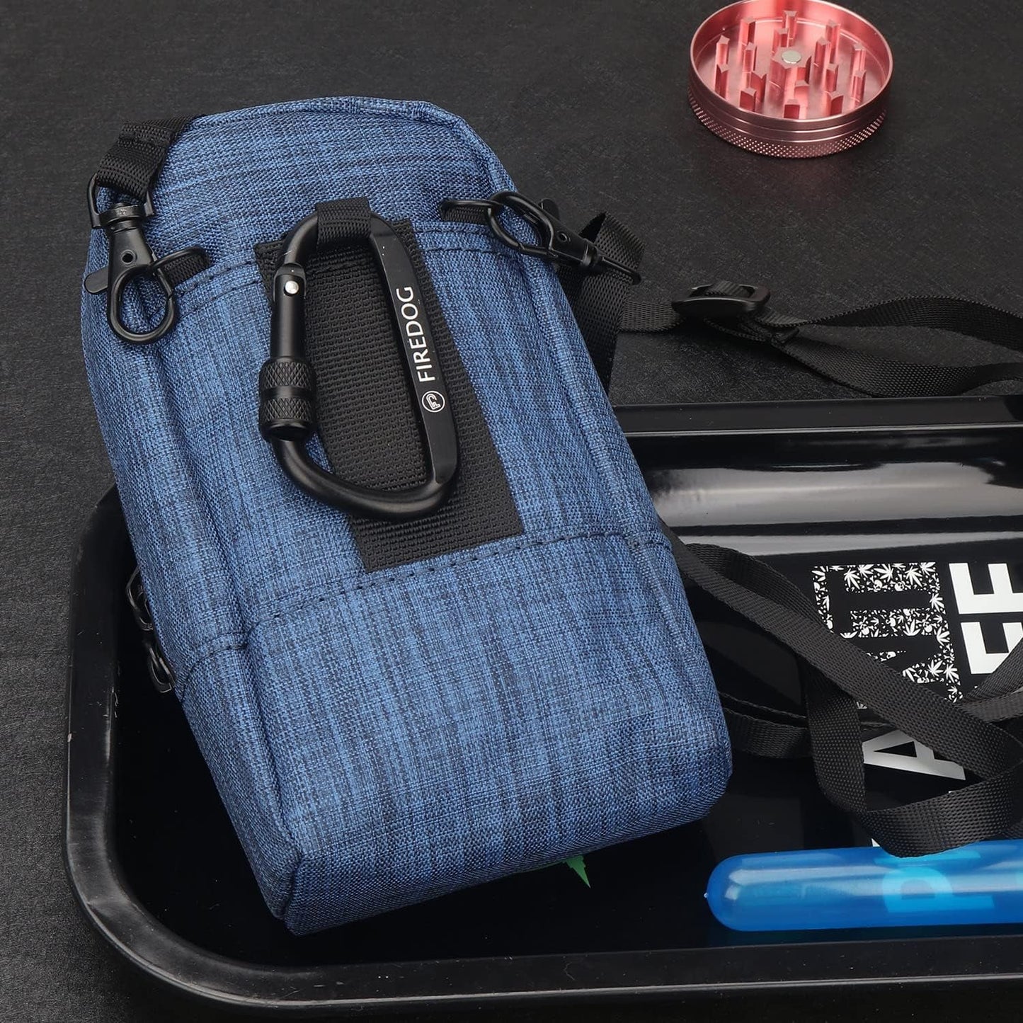 Smell Proof Bag, Odor Proof Pouch Mini Crossbody Bags for Travel Storage(Bright Blue) - FurrrBabies & More! - 726084165007