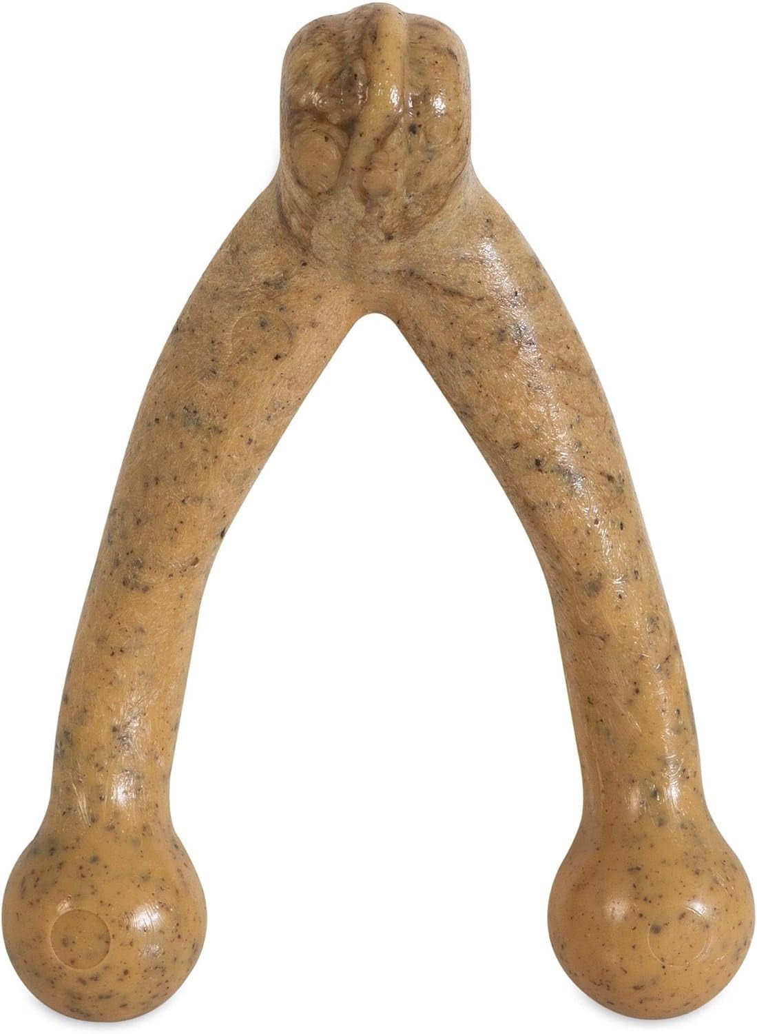 Wishbone Barkbone - Nylon Chew Toy for Aggressive Chewers - Peanut Butter Flavor - 5.38" - FurrrBabies & More! - 711181321784
