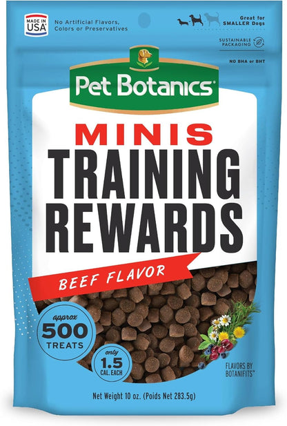 10 Oz. Pouch Training Reward Mini Soft & Chewy, Beef Flavor, with 500 Treats per Bag, the Choice of Top Trainers - FurrrBabies & More! - 500 Count (Pack Of 1) - 313052954901