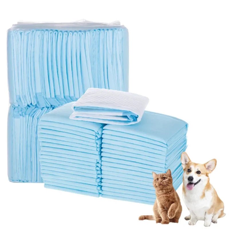 100/50/40/20PCS Absorbent Dogs Diapers Disposable Puppy Training Pee Pads Quick Dry Surface Mat Clean Cushion Dog Supplies - FurrrBabies & More! - 7445008495497