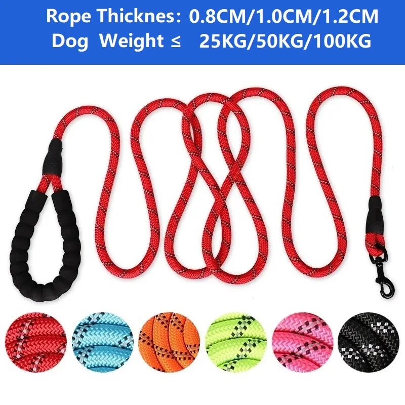 120/150/200/300CM Strong Leashes for Dogs Soft Handle Dog Leash Reinforced Leash for Small Medium Large Dogs Big Dog Supplies - FurrrBabies & More! - 313036710745