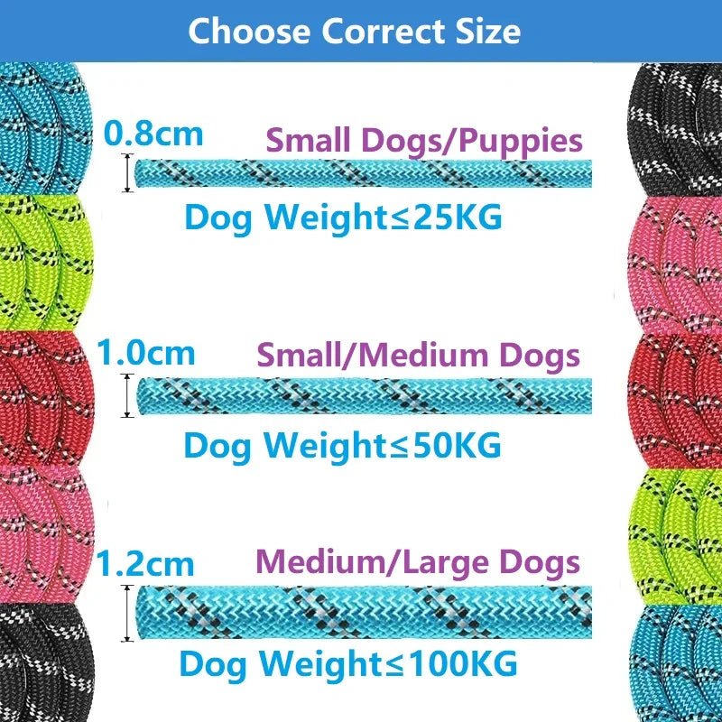 120/150/200/300CM Strong Leashes for Dogs Soft Handle Dog Leash Reinforced Leash for Small Medium Large Dogs Big Dog Supplies - FurrrBabies & More! - 313036710745