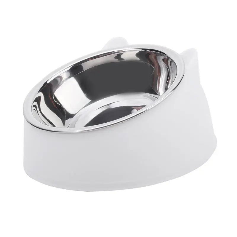 1/2/5Pcs Cat Bowl Creative Inclined Kitten Puppy Food Feeding Bowls Stainless Steel Cats Drinking Feeder Pet Dogs Cats Feeders - FurrrBabies & More! - 313115025098