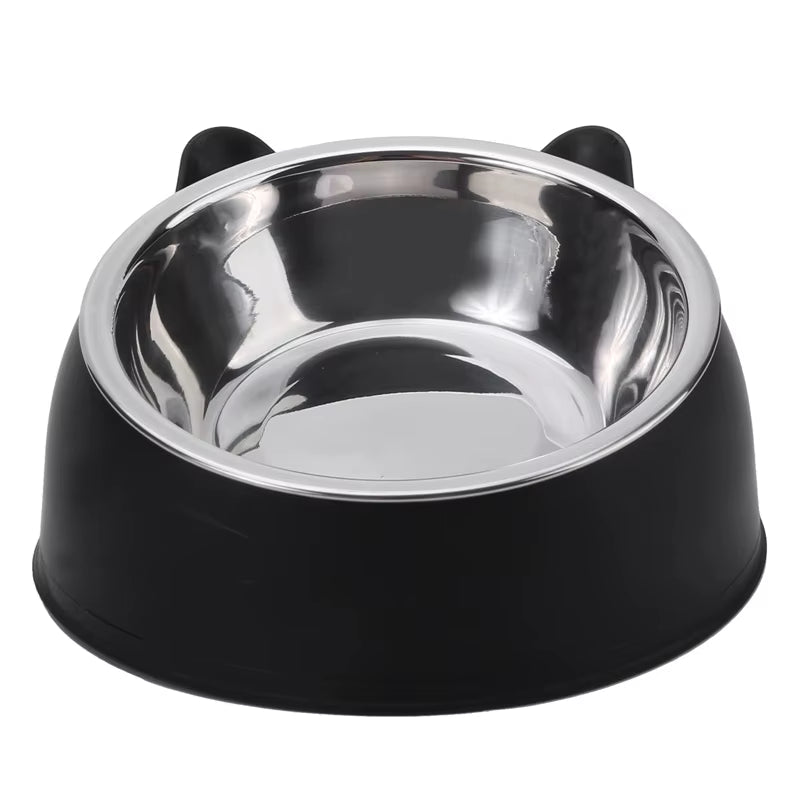 1/2/5Pcs Cat Bowl Creative Inclined Kitten Puppy Food Feeding Bowls Stainless Steel Cats Drinking Feeder Pet Dogs Cats Feeders - FurrrBabies & More! - 726084553002