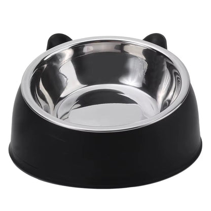 1/2/5Pcs Cat Bowl Creative Inclined Kitten Puppy Food Feeding Bowls Stainless Steel Cats Drinking Feeder Pet Dogs Cats Feeders - FurrrBabies & More! - 726084553002