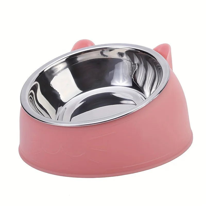 1Pc Stainless Steel Food Drinking Feeding Bowls, for Kitten Puppy Cats Dogs Daily Feeding, Durable Non - Slip Pet Feeder Supplies - FurrrBabies & More! - 7445033595568