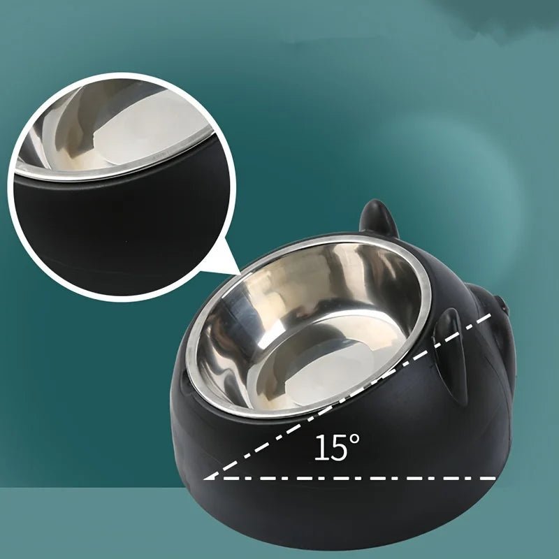 1Pc Stainless Steel Food Drinking Feeding Bowls, for Kitten Puppy Cats Dogs Daily Feeding, Durable Non - Slip Pet Feeder Supplies - FurrrBabies & More! - 726084629806