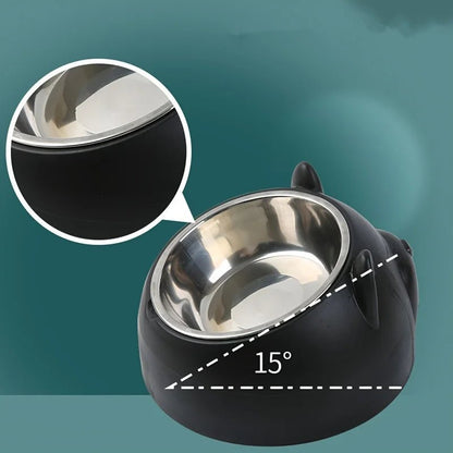 1Pc Stainless Steel Food Drinking Feeding Bowls, for Kitten Puppy Cats Dogs Daily Feeding, Durable Non - Slip Pet Feeder Supplies - FurrrBabies & More! - 726084629806