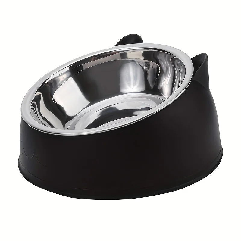 1Pc Stainless Steel Food Drinking Feeding Bowls, for Kitten Puppy Cats Dogs Daily Feeding, Durable Non - Slip Pet Feeder Supplies - FurrrBabies & More! - 313041561516