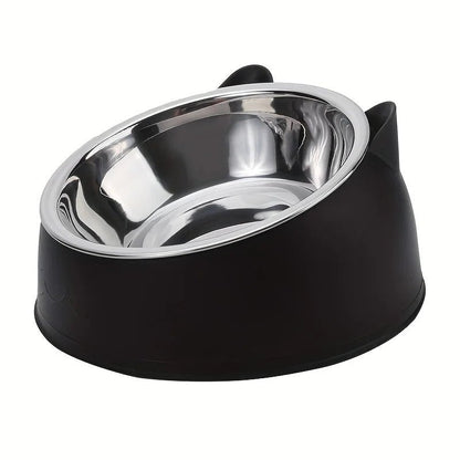 1Pc Stainless Steel Food Drinking Feeding Bowls, for Kitten Puppy Cats Dogs Daily Feeding, Durable Non - Slip Pet Feeder Supplies - FurrrBabies & More! - 313041561516