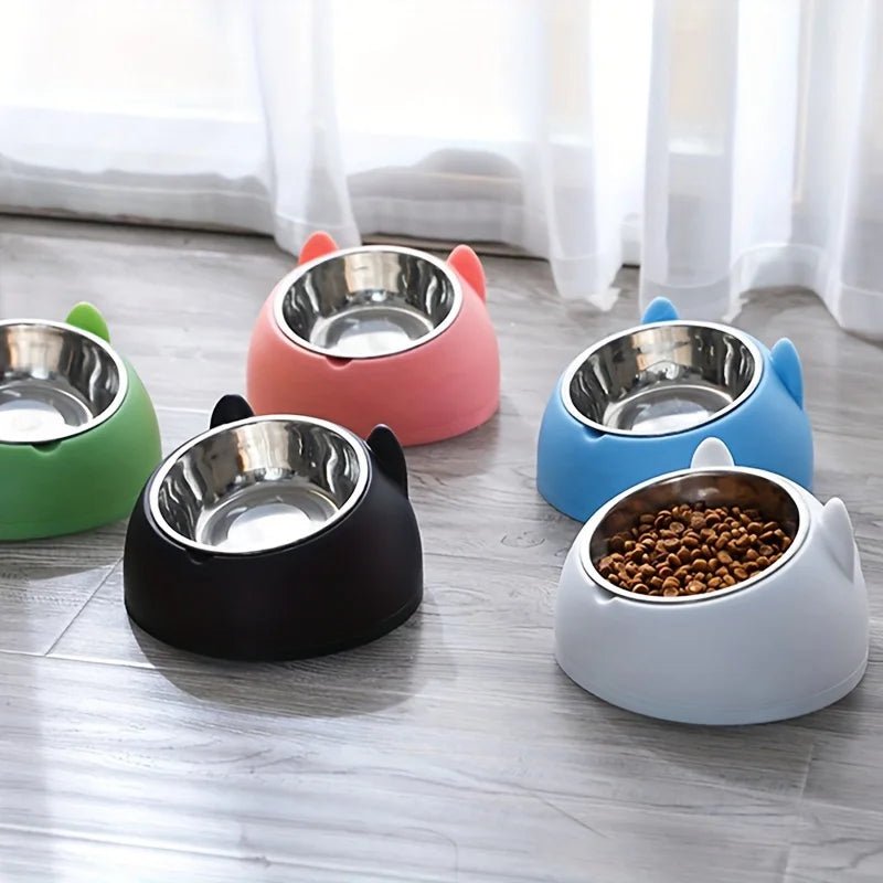 1Pc Stainless Steel Food Drinking Feeding Bowls, for Kitten Puppy Cats Dogs Daily Feeding, Durable Non - Slip Pet Feeder Supplies - FurrrBabies & More! - 726084629806