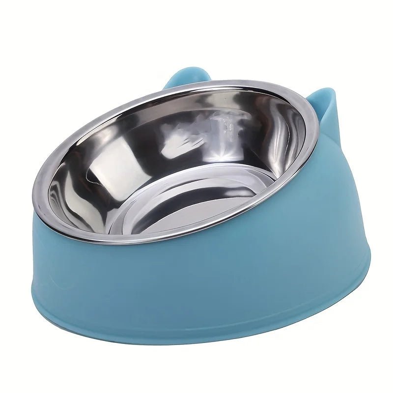 1Pc Stainless Steel Food Drinking Feeding Bowls, for Kitten Puppy Cats Dogs Daily Feeding, Durable Non - Slip Pet Feeder Supplies - FurrrBabies & More! - 726084629806