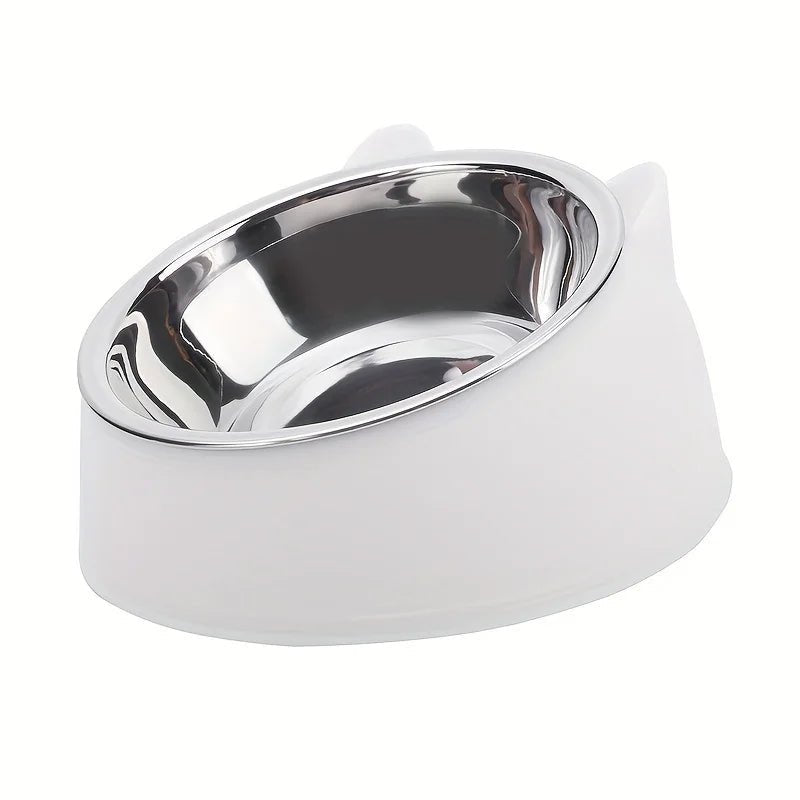 1Pc Stainless Steel Food Drinking Feeding Bowls, for Kitten Puppy Cats Dogs Daily Feeding, Durable Non - Slip Pet Feeder Supplies - FurrrBabies & More! - 313107554582