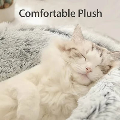 2 - in - 1 Round Cushion & Warm Pet House for Cats and Small Dogs - FurrrBabies & More! - 7445017582546