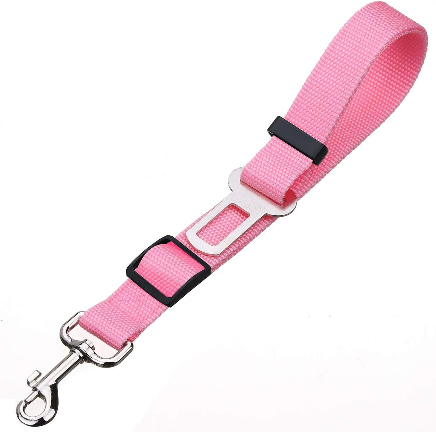 2 Packs Adjustable Length Pet Dog Cat Car Seat Belt Pet Seat Belt Pet Accessories for Dogs Cats and Pets (Pink) - FurrrBabies & More! - 744759417275