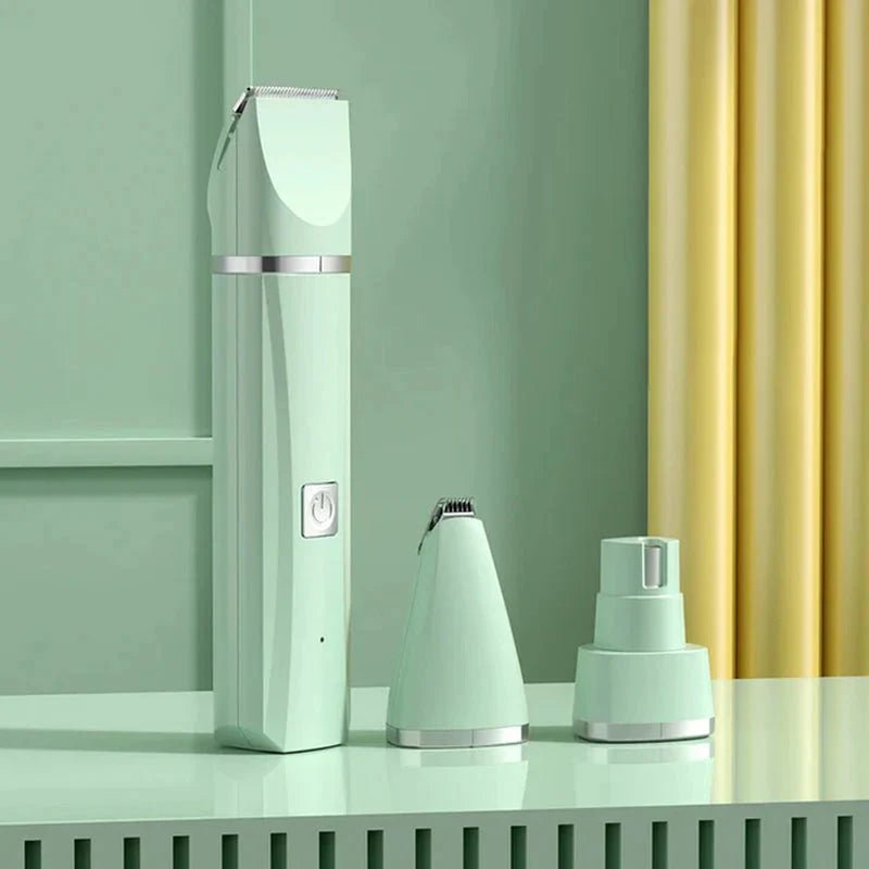 4 in 1 Electric Pet Grooming Kit - Hair Trimmer, Clippers, Nail Grinder for Cats & Dogs - FurrrBabies & More! - 
