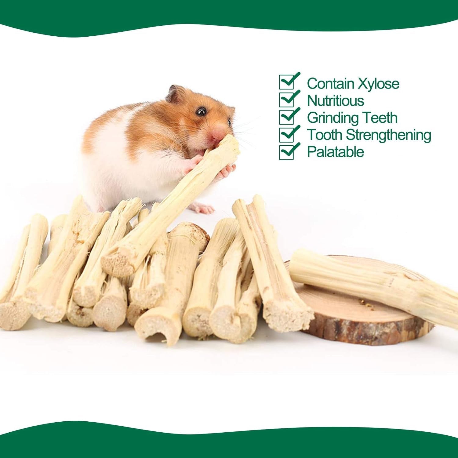 500G Pet Snacks Sweet Bamboo Chew Toy for Squirrel Rabbits Guinea Pigs Chinchilla Hamster - FurrrBabies & More! - 7445004980904