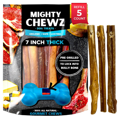 7" Thick Bully Sticks - Refill Pack - FurrrBabies & More! - 00197644866885Bully Sticks