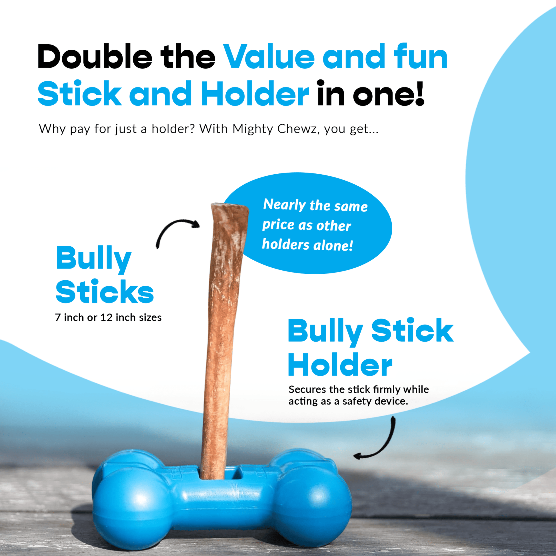 7" Thick Bully Sticks - Refill Pack - FurrrBabies & More! - 00197644866885Bully Sticks