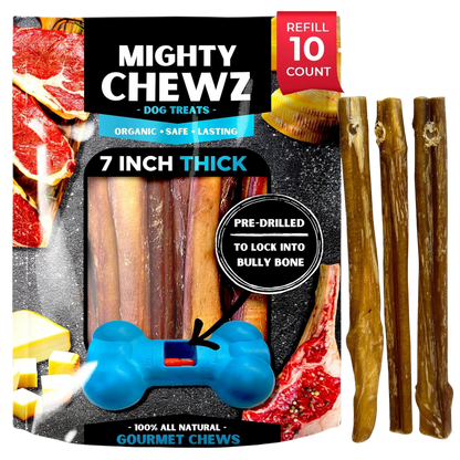 7" Thick Bully Sticks - Refill Pack - FurrrBabies & More! - 00197644535194Bully Sticks