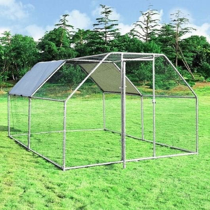 9.5 x 12.5 Feet Large Walk In Chicken Coop Run House - FurrrBabies & More! - Chicken Coops