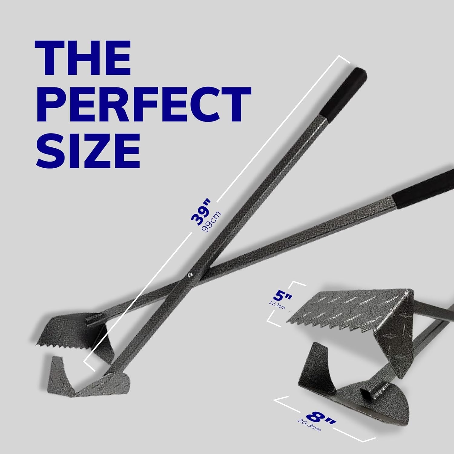 Activedogs Dog Poop Scooper Heavy Duty - Best Ever Dog Pooper Scooper with Teeth - Powder Coated Welded Aluminum Metal & Solid Bolt Pet Waste Removal Shovel, USA Made - FurrrBabies & More! - 726084091610