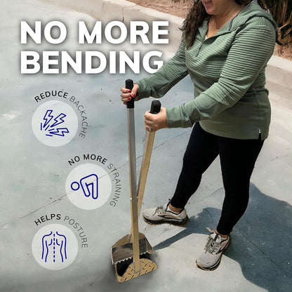 Activedogs Dog Poop Scooper Heavy Duty - Best Ever Dog Pooper Scooper with Teeth - Powder Coated Welded Aluminum Metal & Solid Bolt Pet Waste Removal Shovel, USA Made - FurrrBabies & More! - 726084091610