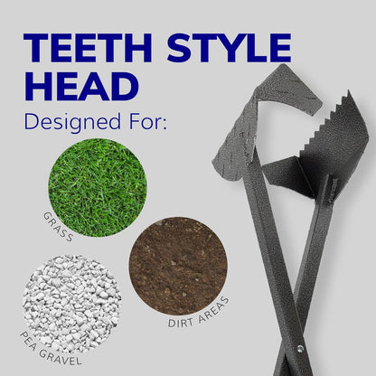 Activedogs Dog Poop Scooper Heavy Duty - Best Ever Dog Pooper Scooper with Teeth - Powder Coated Welded Aluminum Metal & Solid Bolt Pet Waste Removal Shovel, USA Made - FurrrBabies & More! - 726084091610