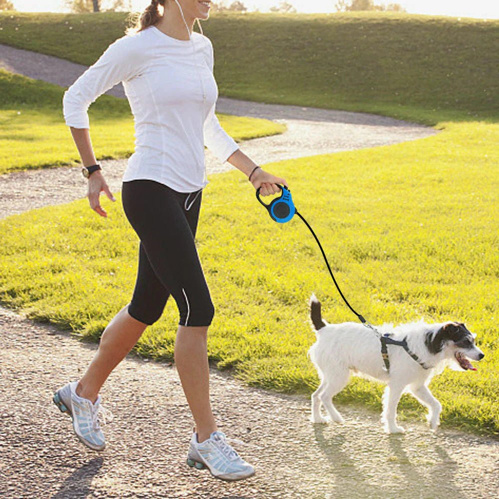 Automatic Retractable Dog Leash - Dual Size Options with Brake & Lock Safety System - FurrrBabies & More! - 