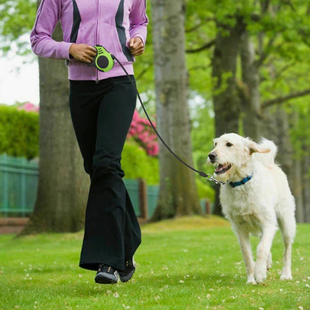 Automatic Retractable Dog Leash - Dual Size Options with Brake & Lock Safety System - FurrrBabies & More! - 