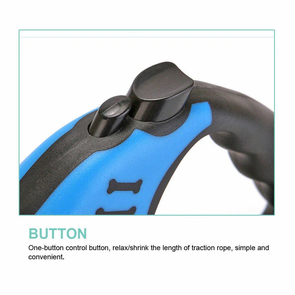 Automatic Retractable Dog Leash - Dual Size Options with Brake & Lock Safety System - FurrrBabies & More! - 