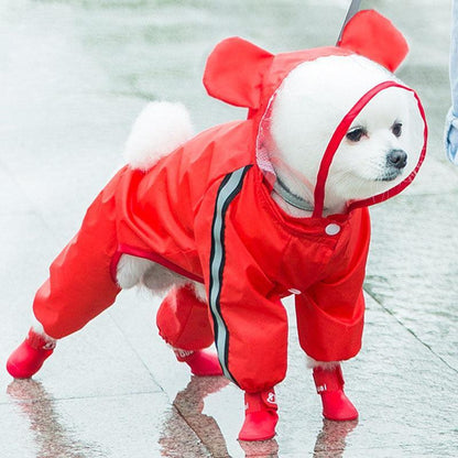 Autumn Pet Rainy Clothes - Small Dog Puppies Raincoat - FurrrBabies & More! - Dog Clothing & Accessories