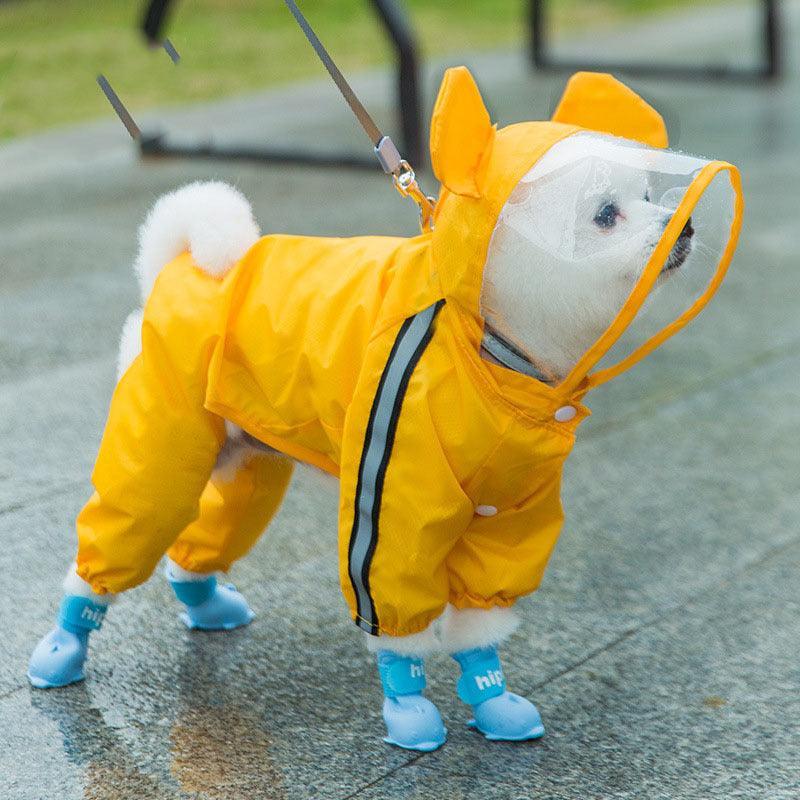 Autumn Pet Rainy Clothes - Small Dog Puppies Raincoat - FurrrBabies & More! - Dog Clothing & Accessories