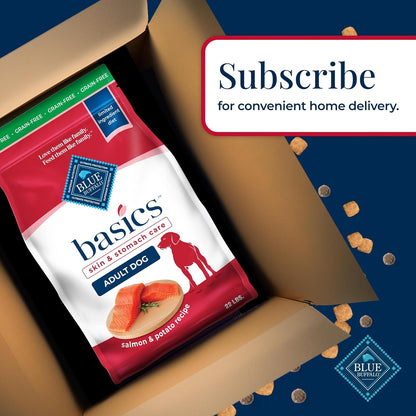 Basics Grain - Free Dry Dog Food for Adult Dogs, Limited Ingredient Diet, Salmon Recipe, 22 - Lb. Bag - FurrrBabies & More! - 7445047342325