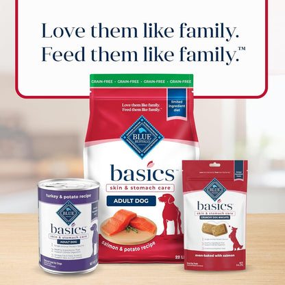 Basics Grain - Free Dry Dog Food for Adult Dogs, Limited Ingredient Diet, Salmon Recipe, 22 - Lb. Bag - FurrrBabies & More! - 7445047342325