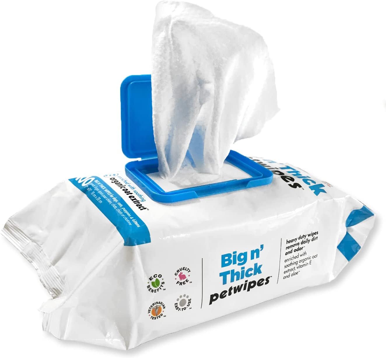Big N' Thick Petwipes 100 Ct - FurrrBabies & More! - 705353430800