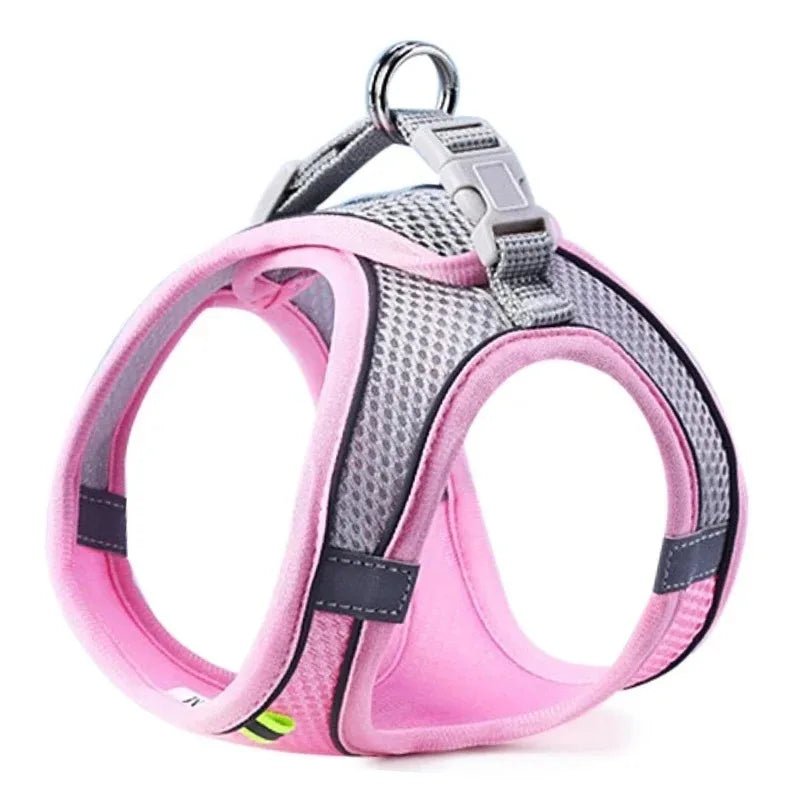 Cat Dog Harness Vest Chest Rope Set Reflective Breathable Adjustable Pet Harness for Small Medium Dogs Outdoor Walking - FurrrBabies & More! - 7445040094009