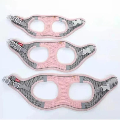 Cat Dog Harness Vest Chest Rope Set Reflective Breathable Adjustable Pet Harness for Small Medium Dogs Outdoor Walking - FurrrBabies & More! - 7445040094009