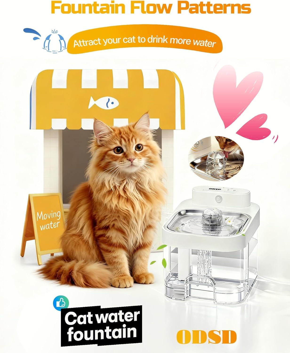 Cat Drinking Water Fountain - FurrrBabies & More! - 313047950987